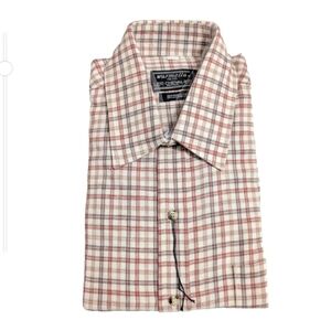 NOS Vintage Leo Chevalier Warmella Men's Wool Blend Long Sleeve Check Shirt sz L